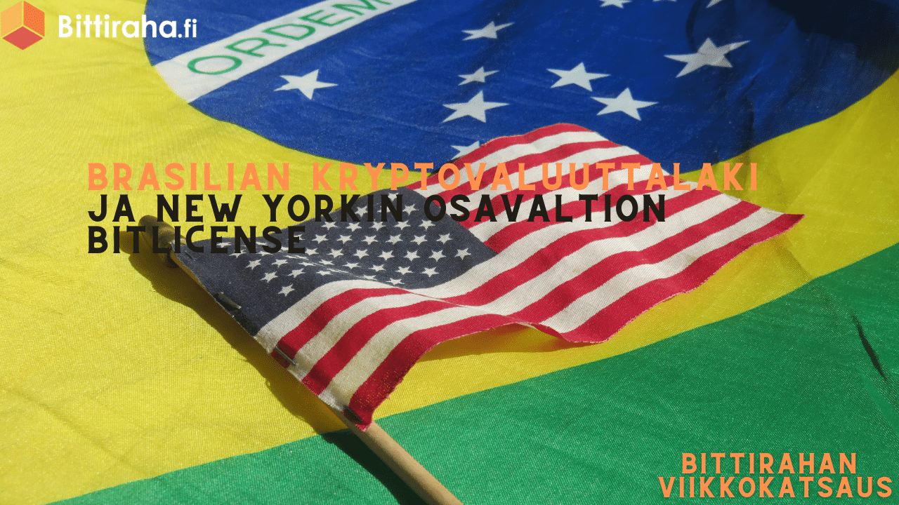 Brasilian kryptovaluuttalaki ja New Yorkin osavaltion BitLicense